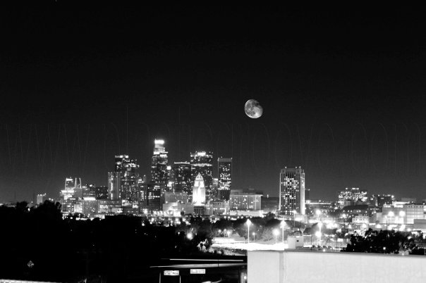 Moon LA BW